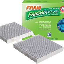 FRAM Fresh Breeze Cabin Air Filter Replacement for Car Passenger Compartment w/Arm and Hammer Baking Soda, Easy Install, CF8644A for Select Volkswagen and Audi Vehicles , white