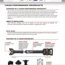 Yukon Gear & Axle (YDS010) Performance Driveshaft for Jeep Wrangler JK Front - M/T 2012-2016) Heavy Duty CV 1310