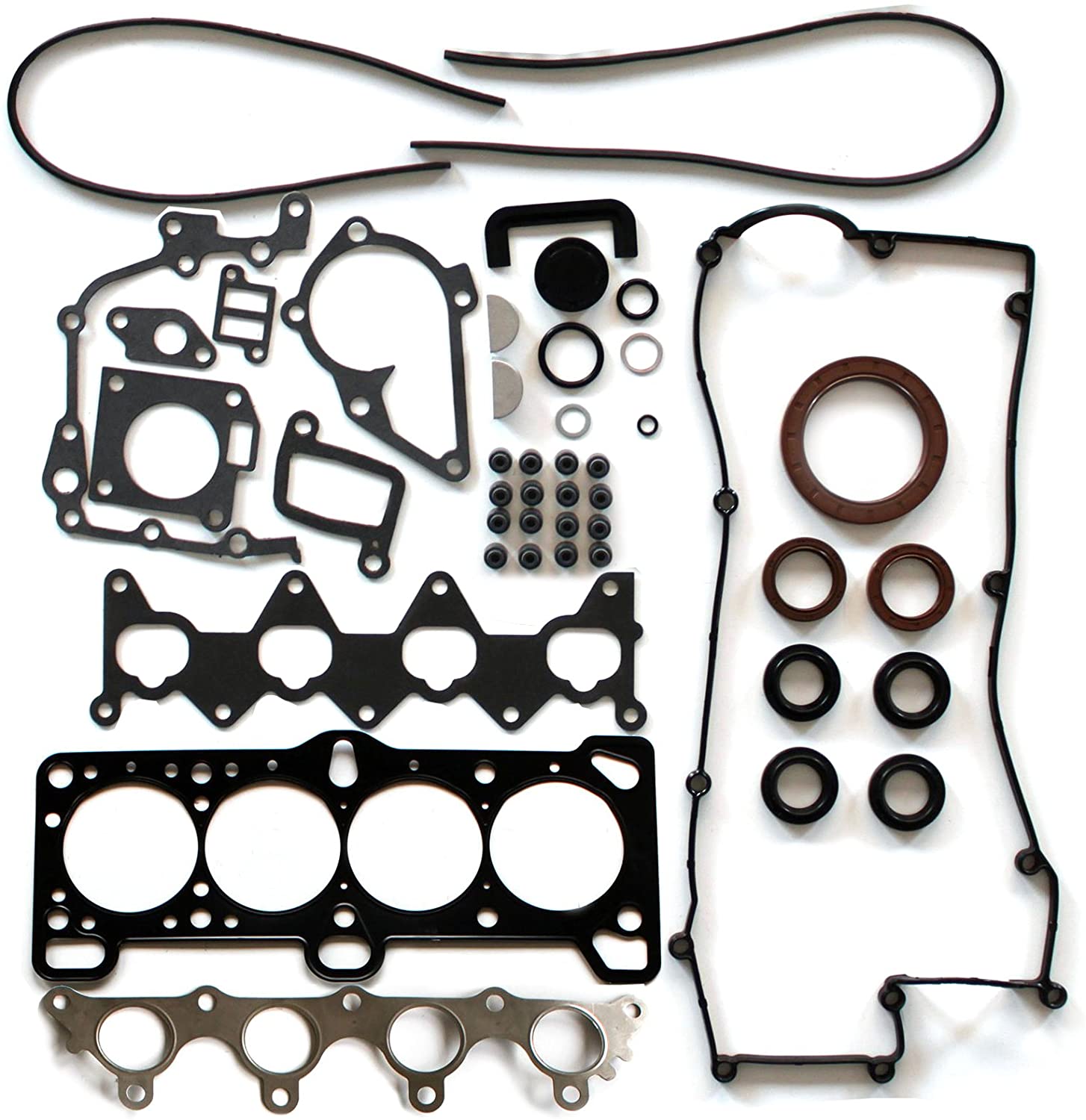 SCITOO Compatible with Cylinder Head Gasket Set for Kia Rio5 for Hyundai Accent 1.6L 06-11 DOHC 16 Engine Head Gaskets Kit Sets