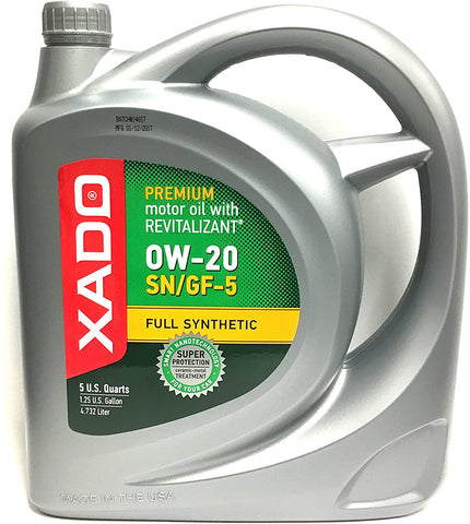 XADO 0W-20 SN/GF-5 Motor Oil (5 Quart)