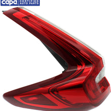 Tail Light Assembly Compatible with 2017-2019 Honda CR-V Clear & Red Lens CAPA Passenger Side Outer