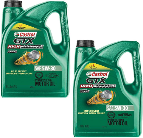 La Rosticceria GTX High Mileage 5W-30 Synthetic Blend Motor Oil, 5 Quart (Pack of 2)