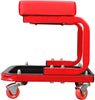 Torin TR6300 Red Rolling Creeper Garage/Shop Seat: Padded Mechanic Stool with Tool Tray