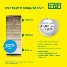 Mann-Filter CUK 8430 Cabin Filter With Activated Charcoal for select BMW models