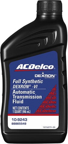 ACDelco 10-9243 Professional Dexron VI Full Synthetic Automatic Transmission Fluid - 1 qt