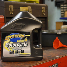 Spectro Golden 4 Synthetic Petroleum Blend Motorcycle Engine Lubricant 10w40 Oil - 4 Liters