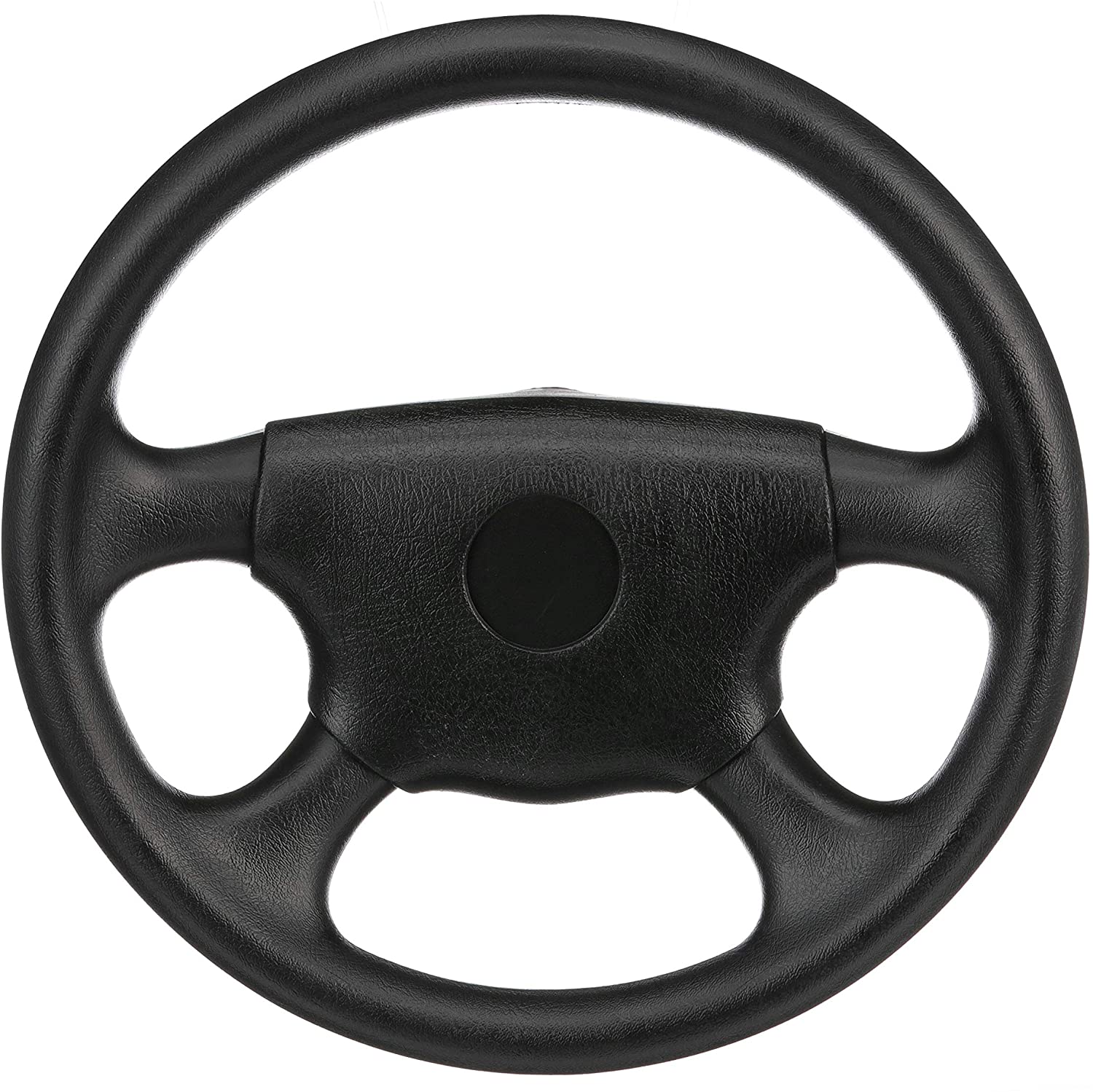 SeaChoice 28510 Universal UV-Resistant 4-Spoke Marine Boat Leather Steering Wheel