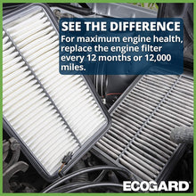 ECOGARD XA5323 Premium Engine Air Filter Fits Ford Taurus 3.0L 2000-2007, Escape 3.0L 2001-2008, Escape 2.5L 2009-2012, Escape 2.3L 2005-2008, Escape 2.0L 2001-2004 | Mazda Tribute 3.0L 2001-2008