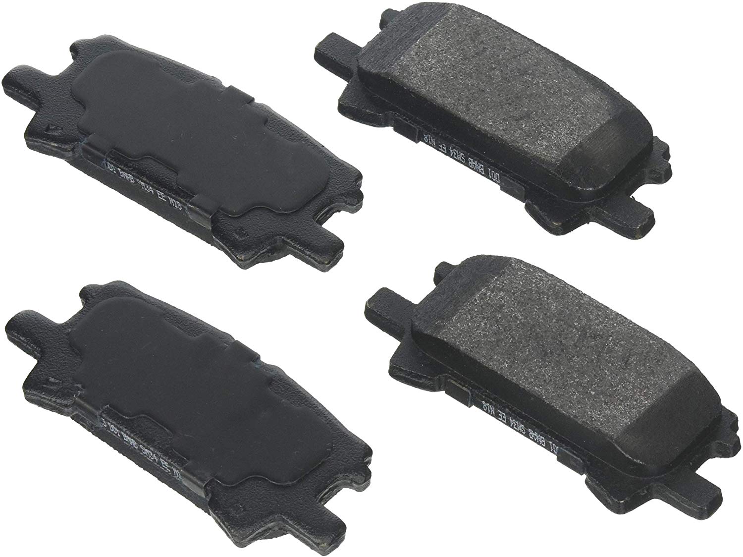 Bosch BE996H Blue Disc Brake Pad Set with Hardware for Select Lexus RX330, RX350, RX400h and Toyota Highlander - REAR