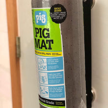 Pig Mat Oil Absorbent Pads Dispenser Bundle - 50 feet x 15 feet Roll of Oil Mat (25201) | 1 Mat Roll Holder (57701)