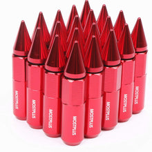 MOSTPLUS 60mm M12X1.5 Racing Wheel Spiked Lug Nuts Extended Pack of 20 (Red)