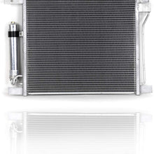 A-C Condenser - PACIFIC BEST INC. For/Fit 17-18 Nissan Sentra-SR Turbo/Nismo/4Cy/1.6L Turbo - With Receiver & Dryer (Exclude 1.8L/S/FE/SL/SV/SR) - 921003SP0A