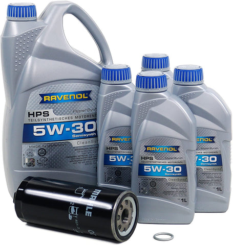 Blau J1A5073-B Motor Oil Change Kit - Compatible with 2002-03 Audi S6 w/ 8 Cylinder 4.2L Engine - 5w30