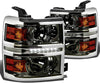 Smoked Lens Amber Corner Projector LED DRL Headlight Headlamp for Chevy Silverado 1500 14-15