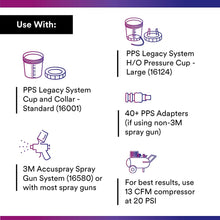 3M PPS Paint Spray Gun Cup Lids and Liners Kit, 16000, Standard, 22 Ounces, 200-micron Filter, Use with Paint Gun for Cars, Furniture, Home and More, 50 Disposable Lids and Liners, 20 Sealing Plugs