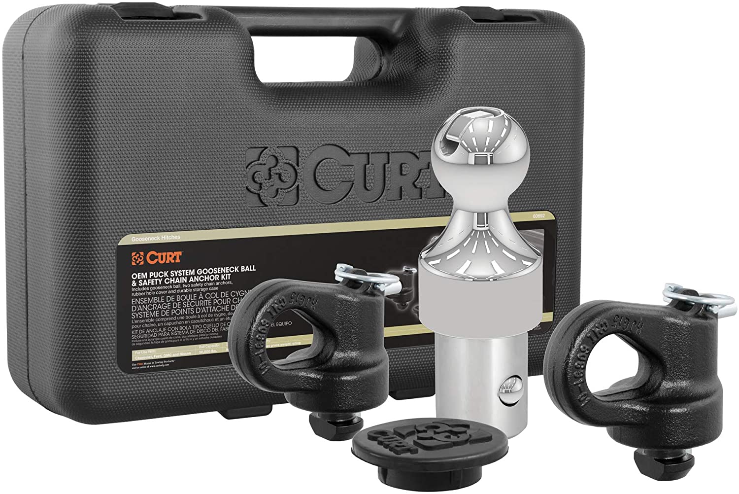 CURT 60692 OEM Puck System Gooseneck Hitch Kit, 30K, 2-5/16-Inch Ball, Select Silverado, Sierra 2500, 3500 HD, F-250, F-350, Nissan Titan XD