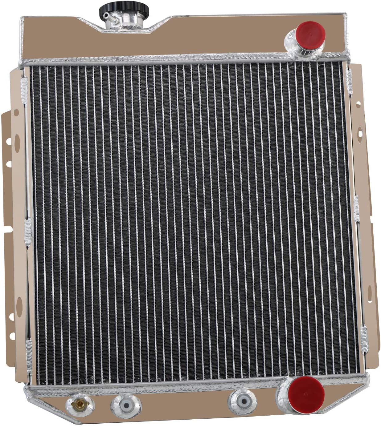 ALLOYWORKS 3 Row Aluminum Radiator For 1964-1966 Ford Mustang / 1963-1965 Falcon Comet AT/MT V8