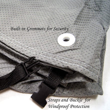 Tuningpros SFC-S4 Semi-Custom Fit Grey Waterproof Rain Barrier Non-Woven Fabric Car Cover, Fit up to Size 189.8" x 70.1"