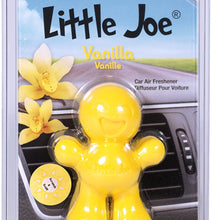 Little Joe 96402 Vanilla Scent, Car Air Freshener, Clips to A/C Air Vent, Alcohol-Free Fragrance Oil, Non-Hazardous and Non-Toxic Plastic, Set of 1