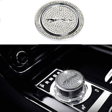 TopDall Gear Shift Knob Bling Crystal Shiny Diamond Accessory Interior Sticker Compatible with Jaguar