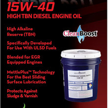 Boost Performance Products CleanBoost Diesel Duty 15W40 Premium Diesel Engine Oil - 5 Gallon