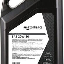 AmazonBasics Conventional Motor Oil, 20W-50, 5 Quart
