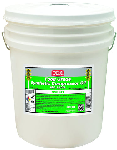 Crc, 04202, Food Grade Compressor Oil ISO32/46, 5 Gal