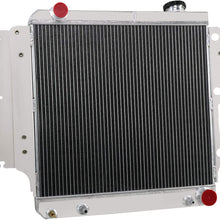 OzCoolingParts 4 Row Core All Aluminum Radiator + 16" Fan w/Shroud Kit for 1987-2006 88 89 90 91 92 93 94 95 96 97 98 99 00 01 02 03 04 05 Jeep Wrangler TJ YJ GM Chevy V8 Conversion Engine