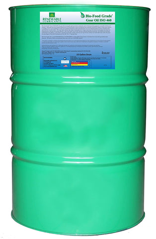 Renewable Lubricants Bio-Food Grade ISO 460 Gear Oil, 55 Gallon Drum