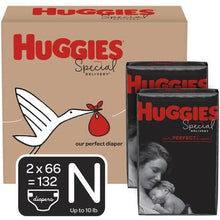 Item By HUGGIES Baby Diapers, Special Delivery,Hypoallergenic, Size Newborn, 132 Count