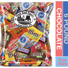 Chocolate Mix Bag Individually wrapped M&M's, Snickers, Milky Way, Twix, Reese's, York, 100 Grand, Almond Joy, Kitkat.(6 Pound)