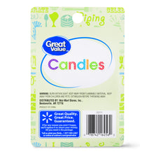 Great Value Celebration Spiral Candles, Assorted Colors, 24 Count