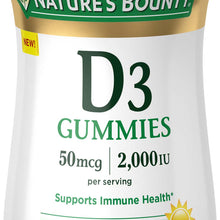 Nature's Bounty Vitamin D3 Gummies, 50 mcg (2,000 IU), 90 Ct