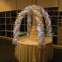 BalsaCircle White 12 feet Balloon Arch Stand Kit - Wedding Event Graduation Party Decorations Supplies