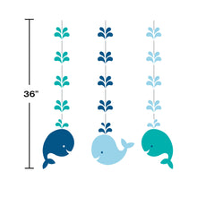 Blue Baby Whale Baby Shower Decorations Kit