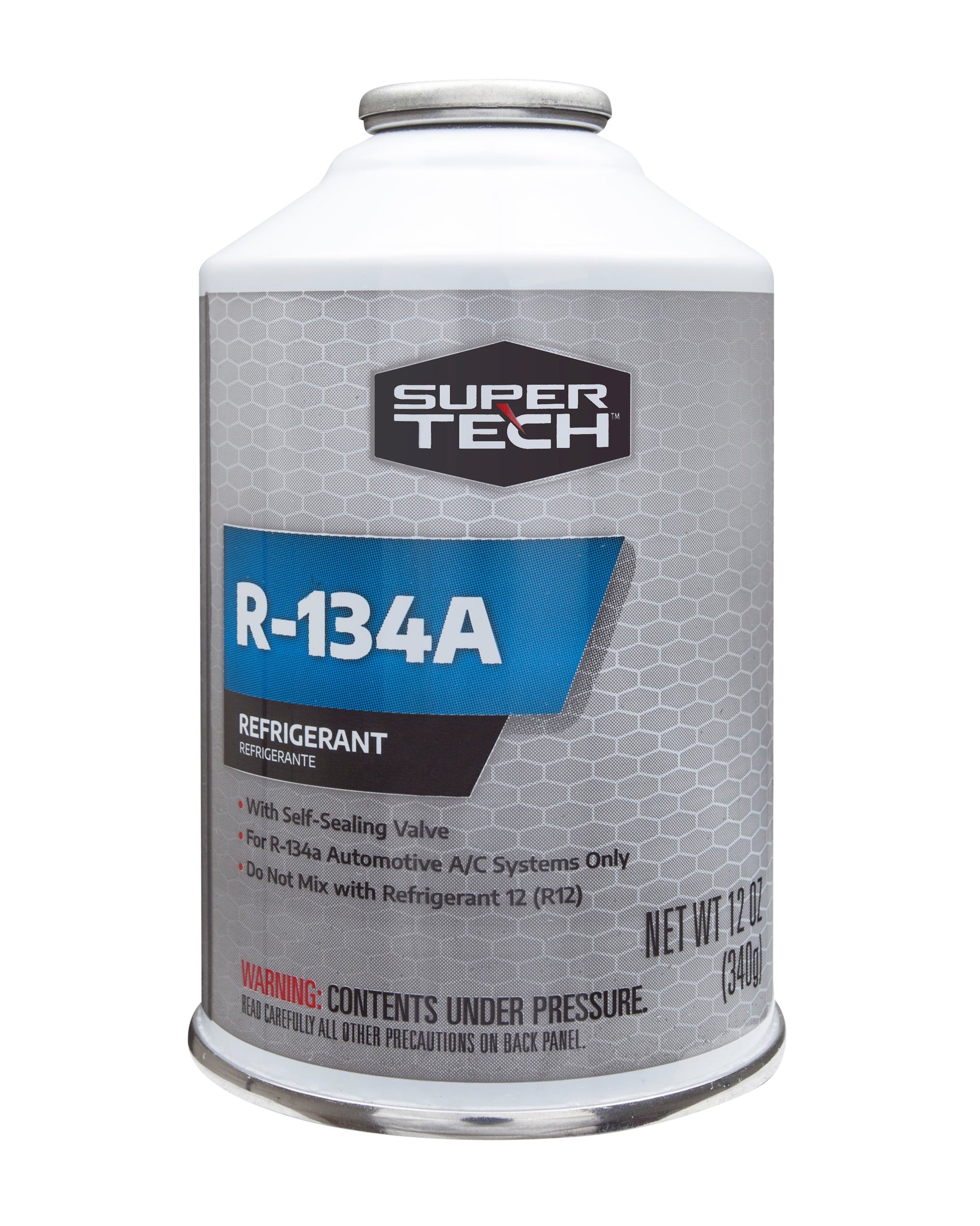 Super Tech R-134a Refrigerant, 12 Oz.