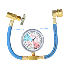 AC R134A Car Auto Air Conditioning Refrigerant Recharge Measuring Hose Gauge Kit 1/2" ACME Thread