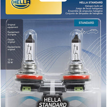 HELLA H11TB Standard-55W Standard Halogen H11 Bulbs, 12 V, 55W, 2 Pack