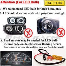 2 Pair H7 White 100W Halogen H7 Bright Chip 57 LED Xenon Light Lamp Headlight Bulb (High/Low Beam) Hi/Lo Stock Replace