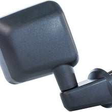 Passenger Side Mirror for Jeep Wrangler (2007 2008 2009 2010 2011 2012 2013 2014 2015 2016 2017) Textured Non-Heated Folding Door Right Rear View Door Replacement Mirror CH1321271