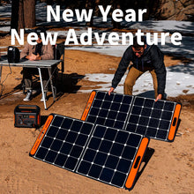 Jackery SolarSaga 100W Portable Solar Panel for Explorer 160/240/500/1000 Power Station, Foldable US Solar Cell Solar Charger with USB Outputs for Phones (Can't Charge Explorer 440/ PowerPro)