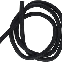 Kuryakyn 1987 Motorcycle Cable Management Sleeve: 1/4" Diameter Roundit Wire Loom/Wrap Cover, 6' Length, Black