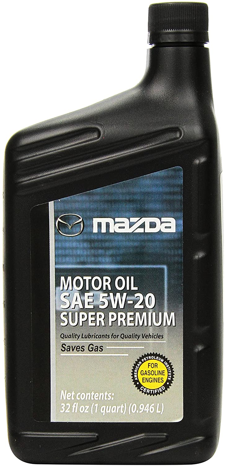 Genuine Mazda Fluid (0000-77-5W20-QT) SAE 5W-20 Super Premium Motor Oil - 1 Quart Bottle