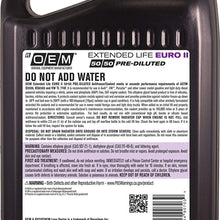 OEM 86-324POEMVW Premium Antifreeze 50/50 Extended Life-Euro II Pink, 128. Fluid_Ounces