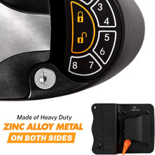 Carmtek - RV Keyless Entry Door Lock Latch Handle | RV Door Lock with Deadbolt, Keypad and Fob | Keyless RV Door Handle for Travel Trailer Camper, Made of Zinc Alloy (Back/Front)