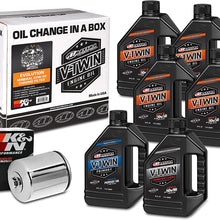 Maxima Racing Oils Chrome 90-069016C Evolution Mineral 20W-50 Filter Complete Oil Change Kit, 192. Fluid_Ounces