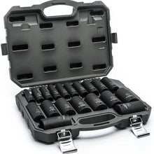 GEARWRENCH 10 Pc. 1/2" Drive 6 Point Deep Universal Impact SAE Socket Set - 84943N, Black