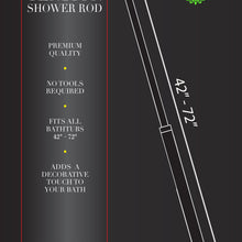 ARTISTIC HOME Tension Shower Curtain Rod 42-72 Inches Spring Loaded Adjustable Bathroom Curtain Rod Heavy Duty Tension Curtain Bar