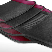 FH Group F14407BURGUNDY Premium Full Set Carpet Floor Mat (Sedan and SUV with Driver Heel Pad Burgundy)