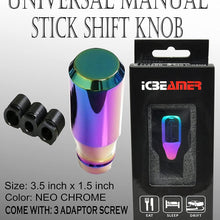 ICBEAMER Neo Chrome Manual or Automatic Shift Knob, Universal Fit for Honda Acura Mazda Mitsubishi Nissan Infiniti etc.